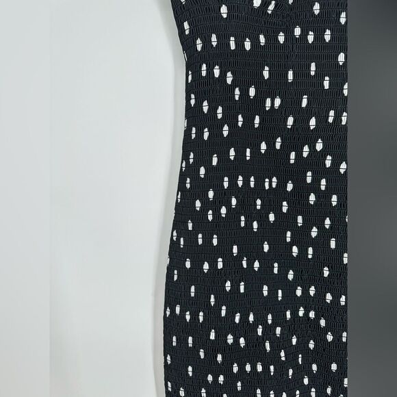 h:ours Revolve Bellah Mini Black Polka Dot Dress Women’s Medium - Picture 2 of 8